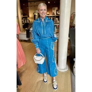 Alemais Donovan Corded Blouse and Pants Set size US 4